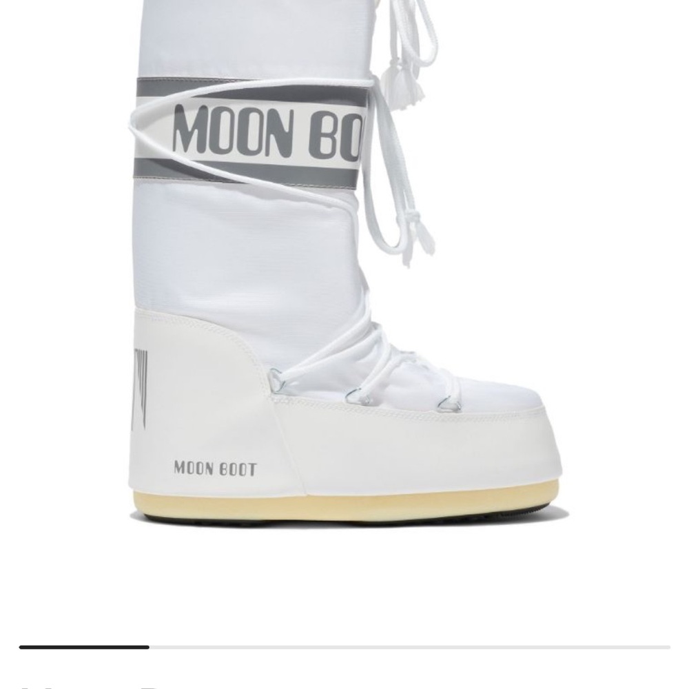Moon Boot White Snow Boots
